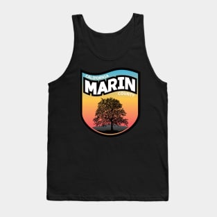 Marin County California Sunset Tank Top